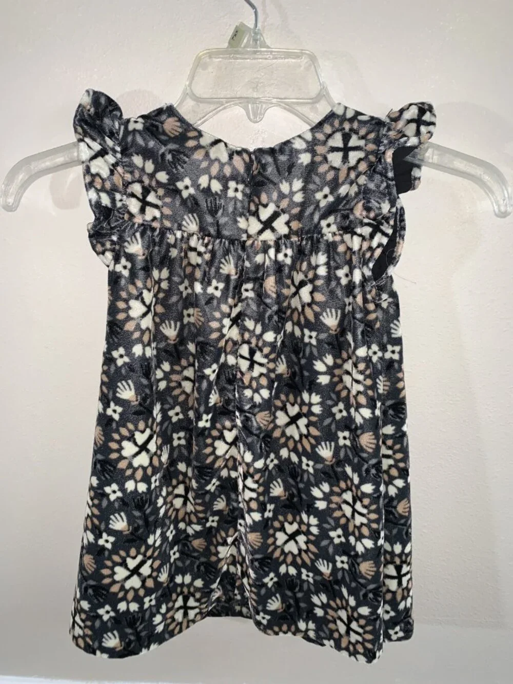 Toddler Girls Sz 2T Gymboree Dress Flutter Sleeves Back Zipper Lined